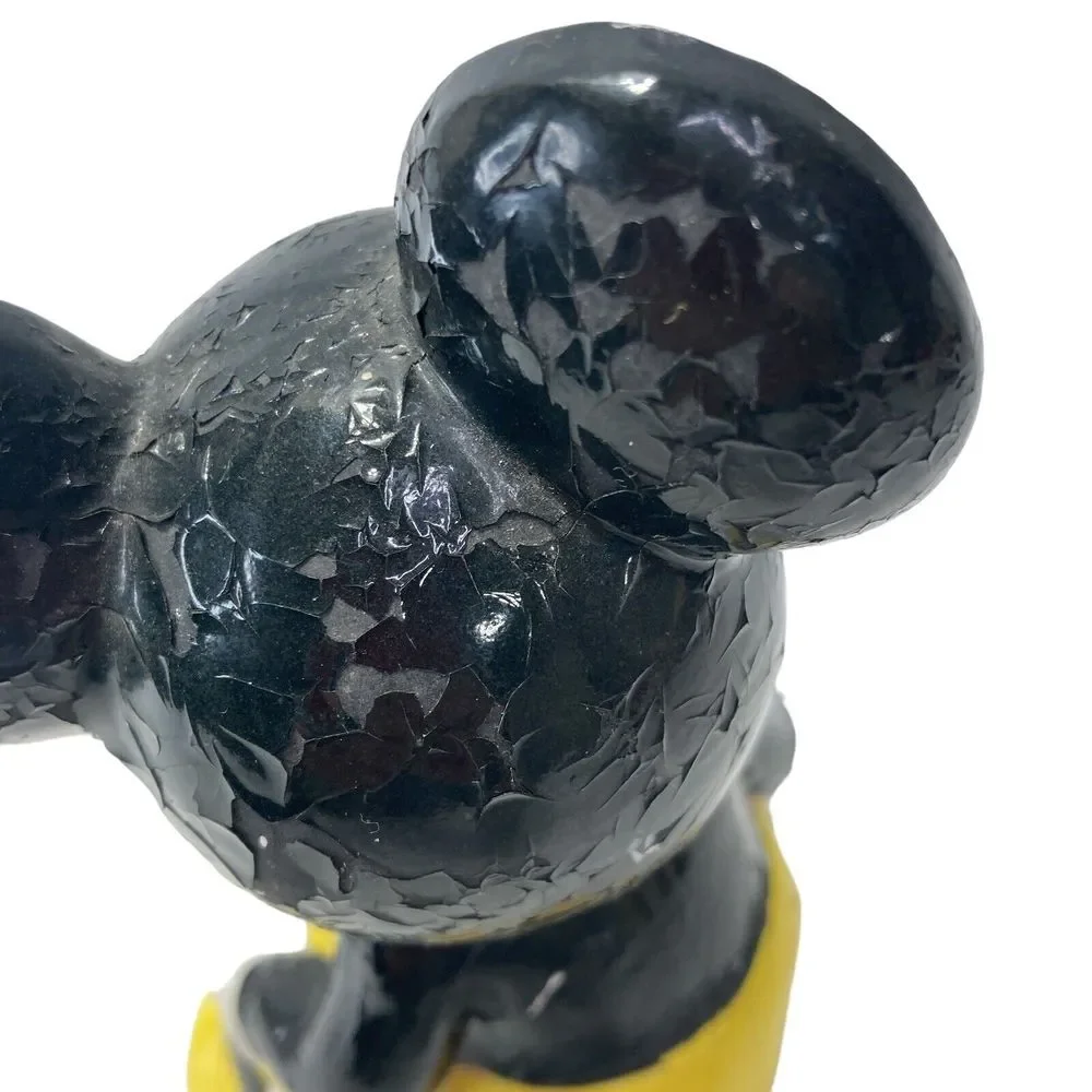 Walt Disney Mickey Mouse with Book Schmid Japan Porcelain Figurine‎ Vtg